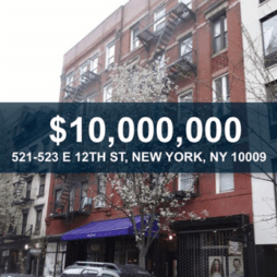 521-523 East 12th Street Mixed Use Investment Sale - New York, NY - $10M - Skyline Properties closed deal
