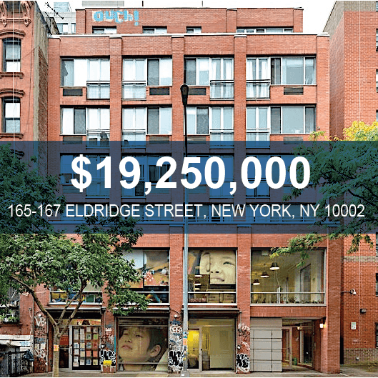 165 Eldridge Street Mixed Use Investment Sale - New York, NY - $19.25M - Skyline Properties closed deal