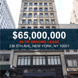 236 Fifth Avenue NoMad - $65M 99-Year Ground Lease - 95,000 SF - Skyline Properties Robert Khodadadian mega deal case study